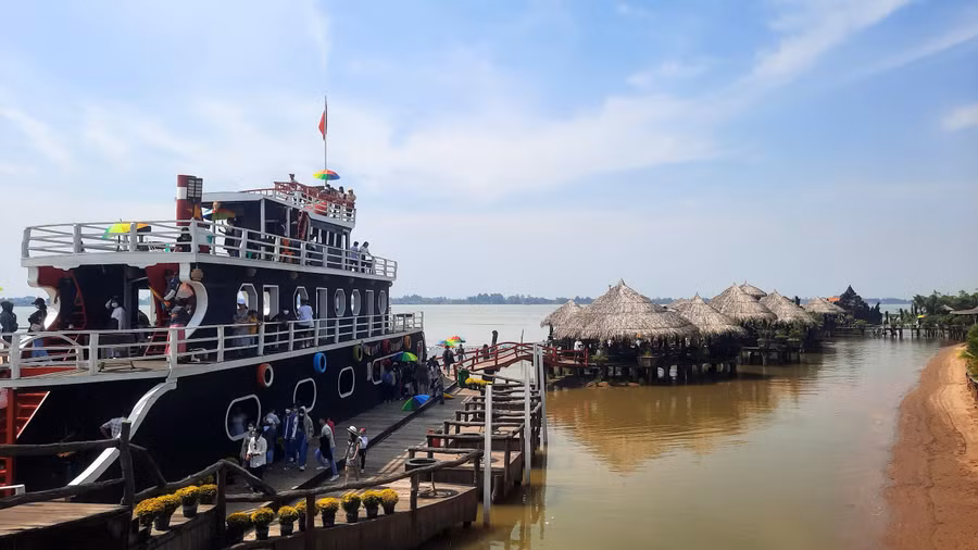 Điểm du lịch sinh thái Cồn Én (Chợ Mới - An Giang).