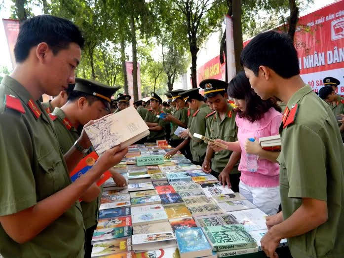 Ngày hội đọc sách tại Trường ĐH An ninh nhân dân