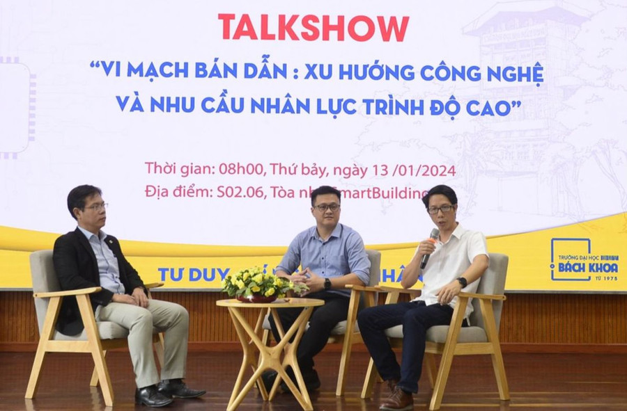 Trường Đại học Bách khoa (Đại học Đà Nẵng) phối hợp với các công ty trong ngành vi mạch - bán dẫn tổ chức toạ đàm về yêu cầu chất lượng nguồn nhân lực. Ảnh: NTCC Trường Đại học Bách khoa (Đại học Đà Nẵng) phối hợp với các công ty trong ngành vi mạch - bán dẫn tổ chức toạ đàm về yêu cầu chất lượng nguồn nhân lực. Ảnh: NTCC