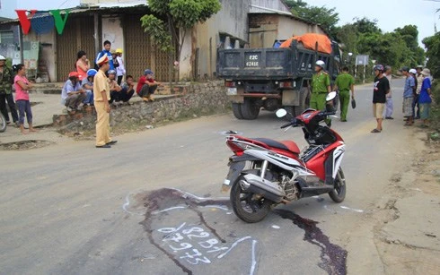 Vụ tai nạn xảy ra trên Quốc lộ 14, đoạn thuộc tổ dân phố 3 (phường Lê Lợi, TP Kon Tum).