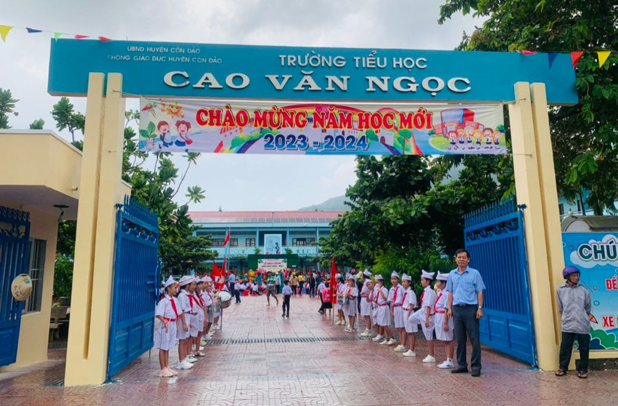 Trường Tiểu học Cao Văn Ngọc (Côn Đảo). Ảnh: NVCC Trường Tiểu học Cao Văn Ngọc (Côn Đảo). Ảnh: NVCC