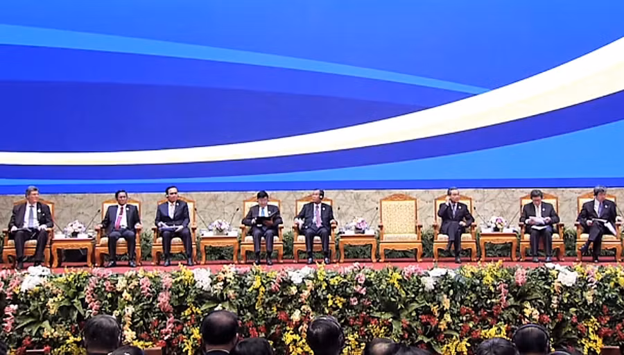 Các nhà lãnh đạo GMS, lãnh đạo các tổ chức quốc tế tại Diễn đàn