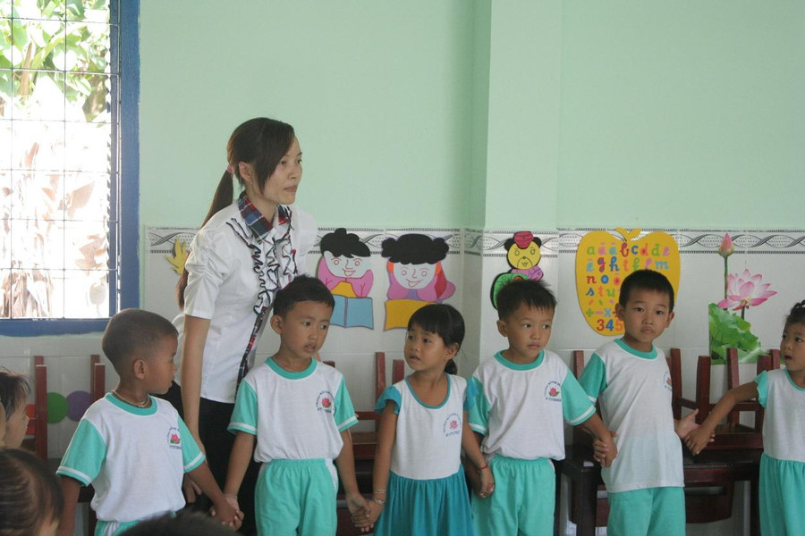 Cô trò trường mầm non huyện Kiên Lương (Kiên Giang). Cô trò trường mầm non huyện Kiên Lương (Kiên Giang).