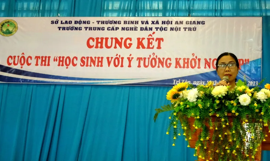 Trường Cao đẳng nghề Dân tộc Nội trú An Giang tổ chức Chung kết Cuộc thi "Học sinh với tưởng khởi nghiệp".
