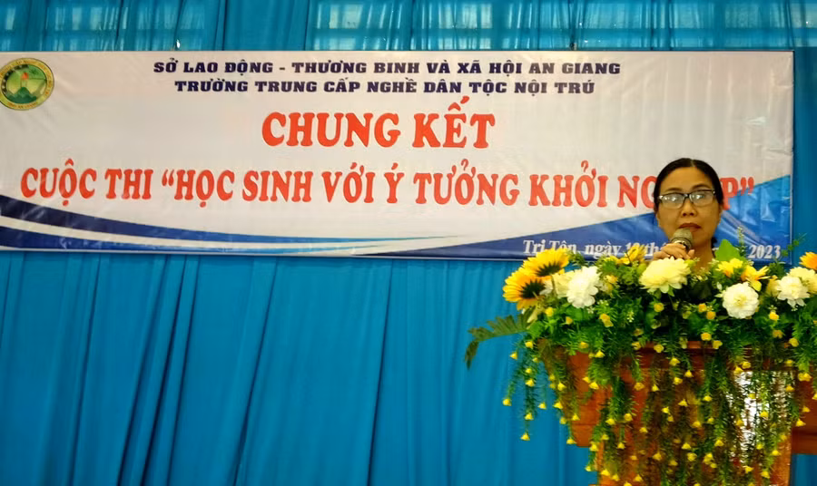 Trường Cao đẳng nghề Dân tộc Nội trú An Giang tổ chức Chung kết Cuộc thi "Học sinh với tưởng khởi nghiệp".