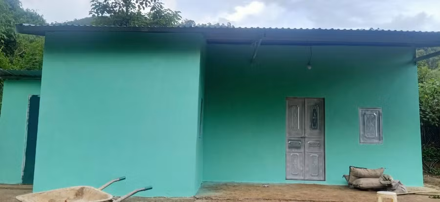 Mái ấm của em Vàng Thị Vũ.