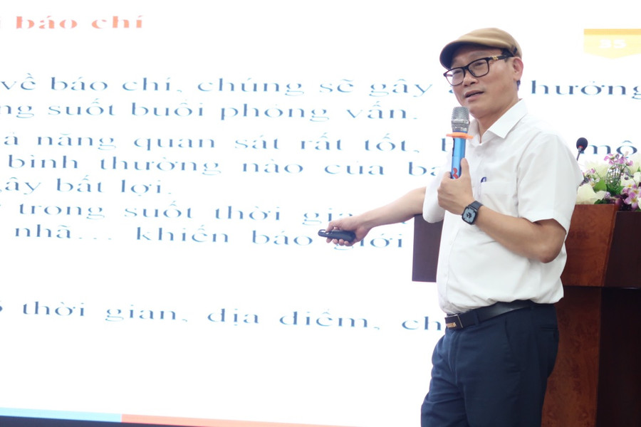 TS Đào Trung Hiếu, Nhà văn, Nhà báo, Chuyên gia tội phạm học nói về vai trò của báo chí trong xã hội hiện nay.