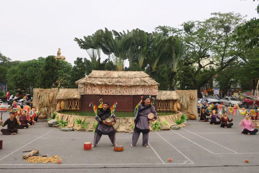 Không gian biểu diễn múa rối tại Nhà triển lãm Hải Phòng (ảnh haiphong,gov.vn)