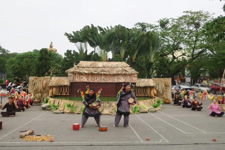 Không gian biểu diễn múa rối tại Nhà triển lãm Hải Phòng (ảnh haiphong,gov.vn)