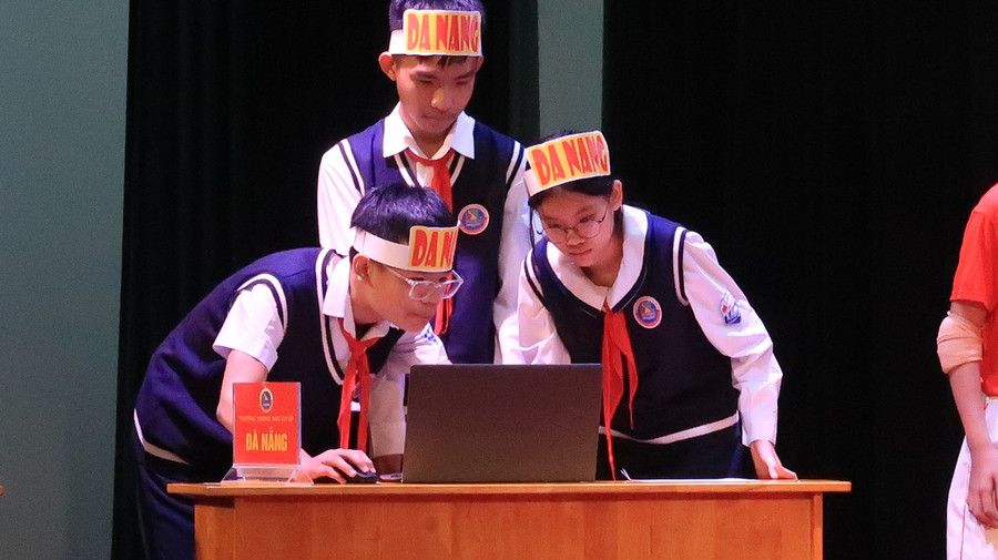 Hoạt động này là cơ hội để học sinh thể hiện năng lực, kỹ năng sử dụng tiếng Anh.