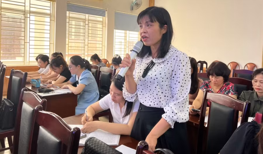 Nhiều giáo viên cho rằng: Chuyên đề do thầy Bình lên lớp mang lại thành công khi tạo sự hứng khởi, sân chơi trí tuệ cho học trò.