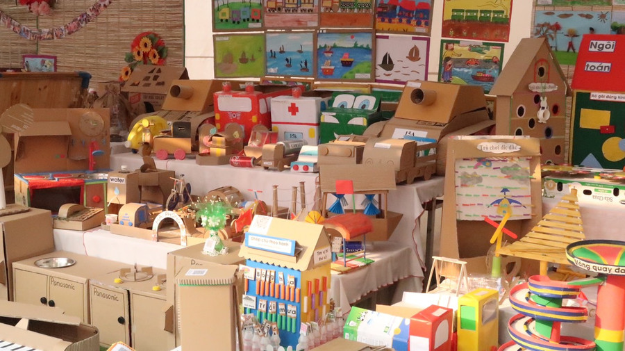 Sản phẩm STEM của các trường mầm non trên địa bàn.