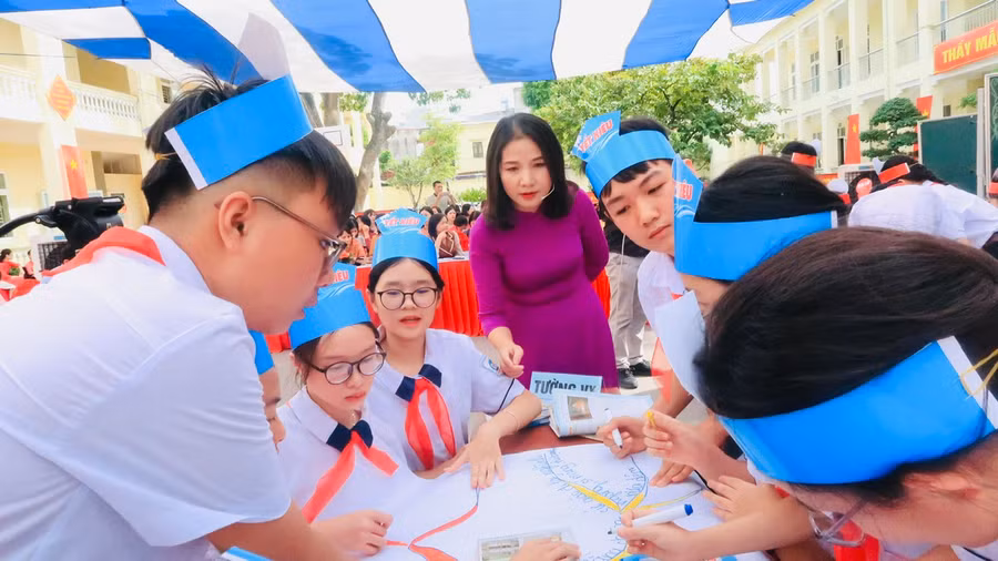 Tiết Ngữ văn lớp 8 sôi nổi, hào hứng.