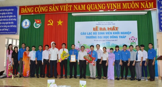 Lễ ra mắt Câu lạc bộ Sinh viên khởi nghiệp tại Trường ĐH Đồng Tháp