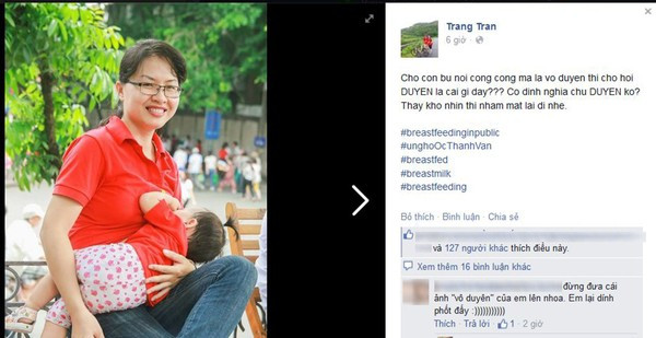 khoe ảnh cho con bú nơi công cộng khoe ảnh cho con bú nơi công cộng