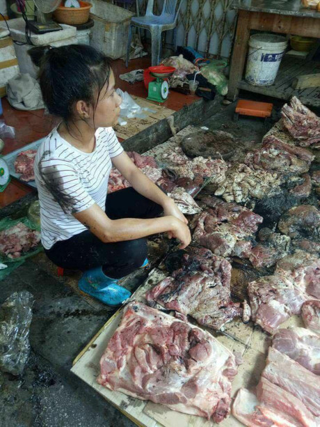 Vụ tạt chất thải vào thịt: DN sẽ mua hết số lợn tồn của chị Xuyến - Ảnh 1 Vu tat chat thai vao thit: DN se mua het so lon ton cua chi Xuyen - Anh 1