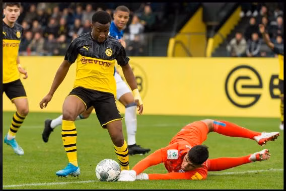 Moukoko đã ghi 192 bàn chỉ sau 123 trận cho các đội trẻ Dortmund.