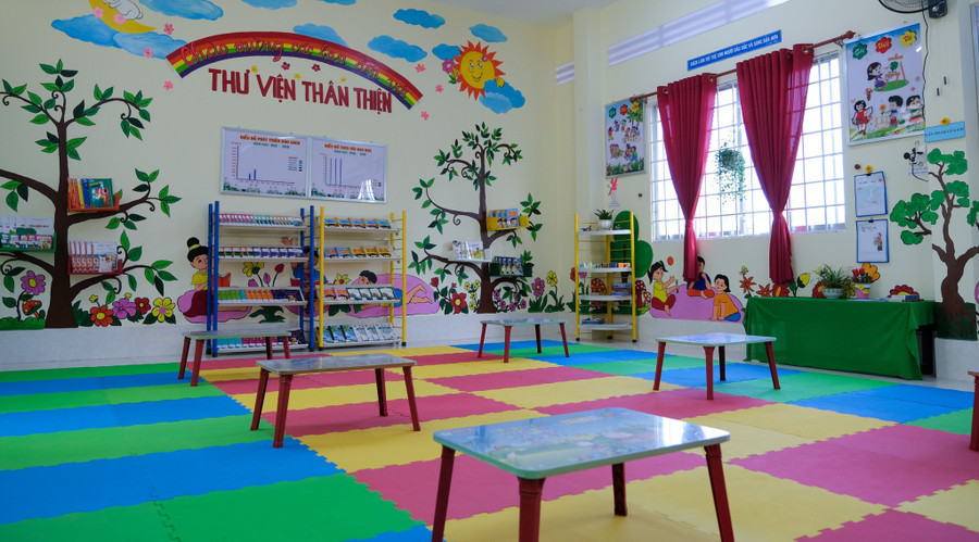 Thư viện trường học tại tỉnh Đồng Tháp được đầu tư khang trang, rộng rãi. Ảnh: Trường Tiến. Thư viện trường học tại tỉnh Đồng Tháp được đầu tư khang trang, rộng rãi. Ảnh: Trường Tiến.