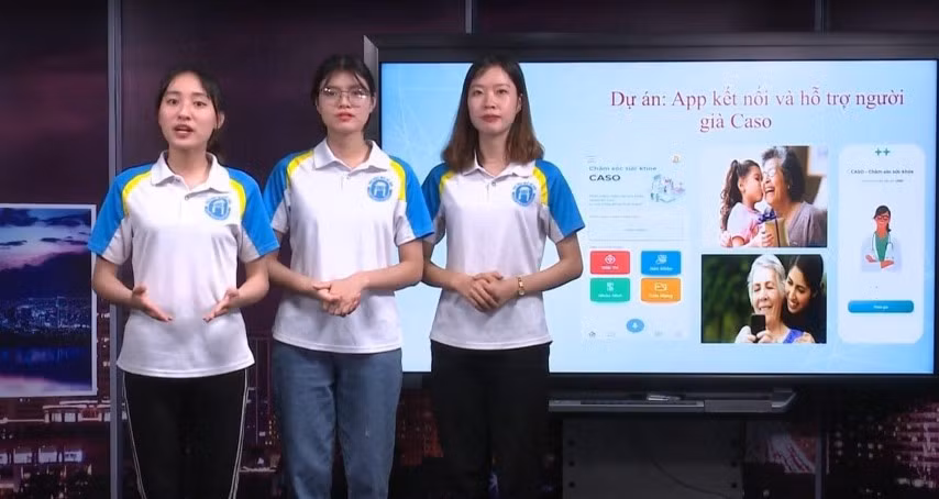 Dự án app kết nối và hỗ trợ người già CASO của sinh viên Trường Đại học Mở Hà Nội.