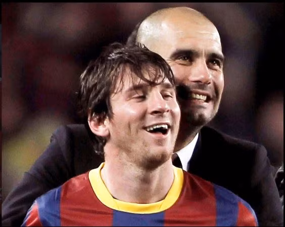 Pep Guardiola muốn tái hợp với Messi tại Man City.