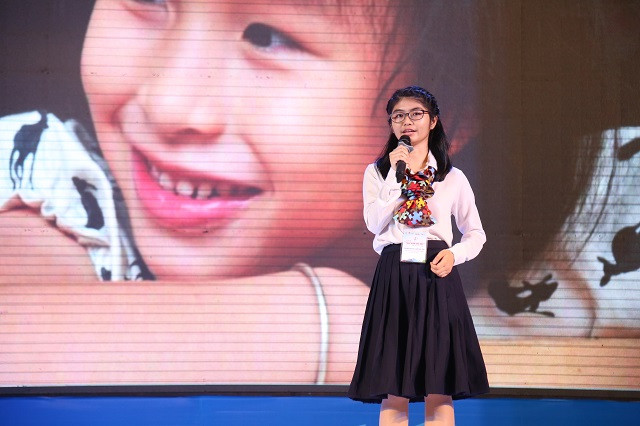 Thí sinh Yamashita Hồng Ân tại phần thi Giữ lửa ước mơ