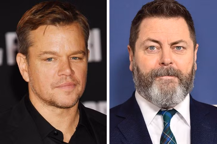 Matt Damon và Nick Offerman, 50 tuổi.