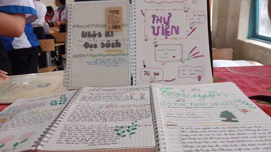 Sản phẩm của học sinh thực hiện theo yêu cầu của cô Mông Triệu Nguyệt Nga.