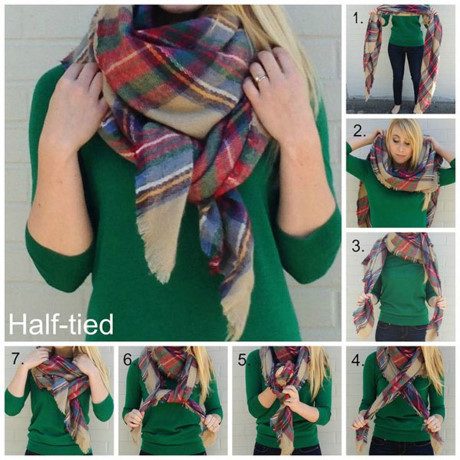 Đủ kiểu style quàng khăn đơn giản chỉ trong 1 phút - Ảnh 10 Du kieu style quang khan don gian chi trong 1 phut - Anh 10