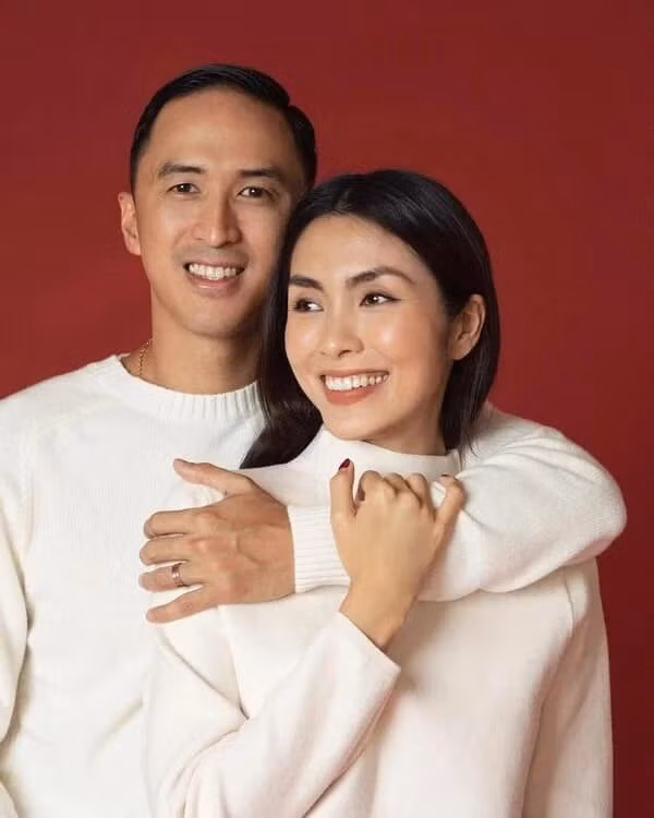 Tăng Thanh Hà và ông xã Louis Nguyễn.