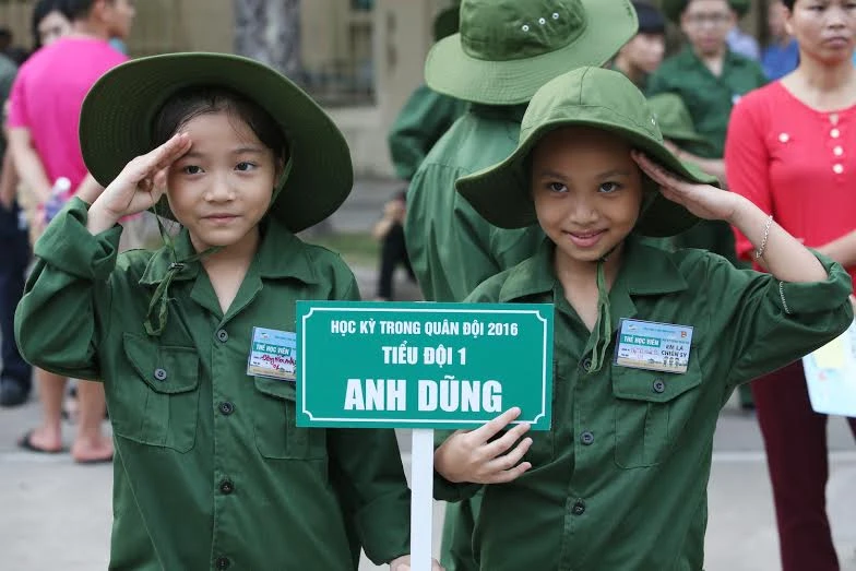 Hơn 130 “chiến sĩ nhí” xuất quân tham dự Học kỳ trong quân đội