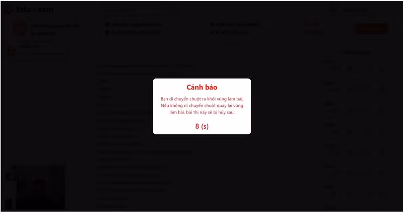 Hệ thống cảnh báo nếu có phát hiện bất thường.