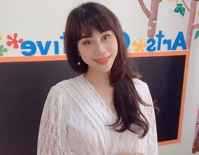 Cô Phương Thị Quỳnh - “cây sáng kiến” của Trường Mầm non Hoa Hồng.