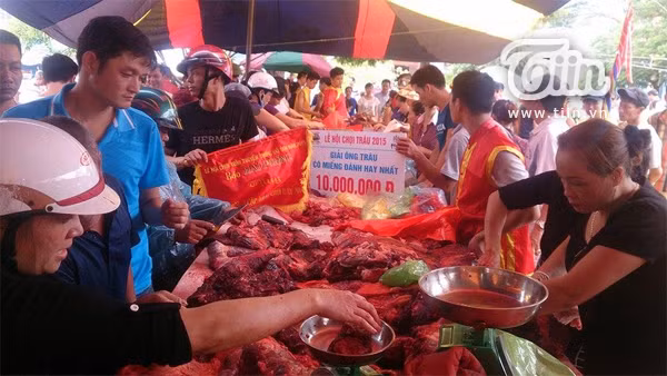 Giá thịt trâu chọi trung bình 12 triệu đồng/kg