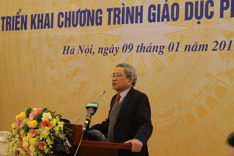 GS Nguyễn Minh Thuyết giới thiệu Chương trình giáo dục phổ thông mới GS Nguyễn Minh Thuyết giới thiệu Chương trình giáo dục phổ thông mới