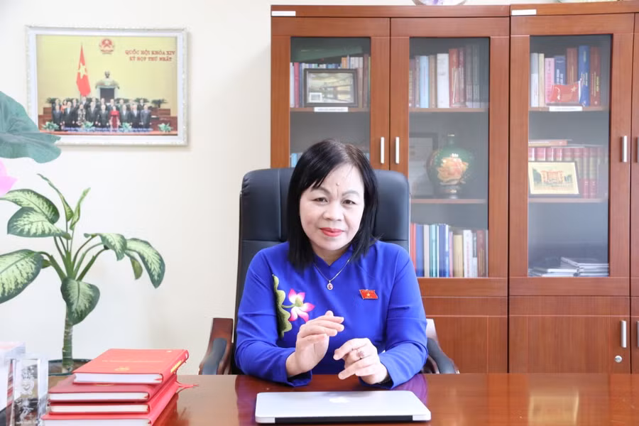 Bà Nguyễn Thị Mai Hoa – Phó Chủ nhiệm Ủy ban Văn hóa, Giáo dục của Quốc hội.