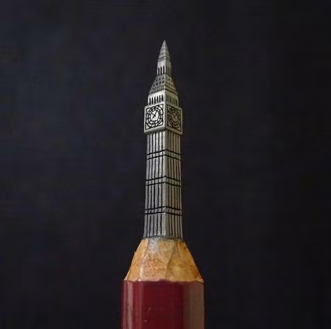 Kinh ngạc tác phẩm điêu khắc tinh xảo trên ruột bút chì ảnh 4