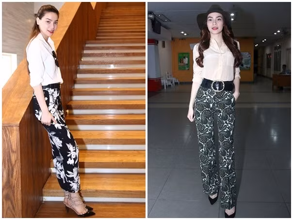 Mỹ nhân Việt hâm nóng mốt quần họa tiết khoe chân thon