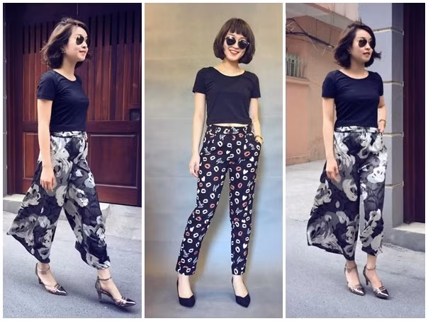 Mỹ nhân Việt hâm nóng mốt quần họa tiết khoe chân thon