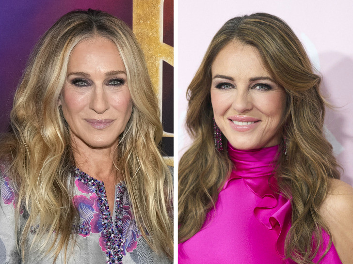 Sarah Jessica Parker và Elizabeth Hurley - sinh năm 1965.
