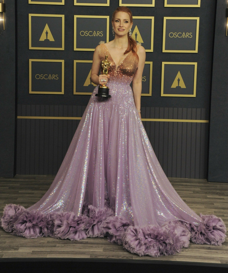 Jessica Chastain tại lễ trao giải Oscar. Jessica Chastain tại lễ trao giải Oscar.