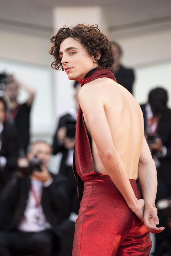 Timothée Chalamet tại Liên hoan phim Venice.