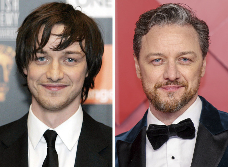 Nam diễn viên James McAvoy năm 2006 và 2022. Nam diễn viên James McAvoy năm 2006 và 2022.