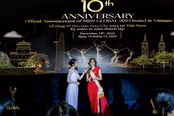 Lễ công bố Hoa hậu Toàn cầu 2023 tại Việt Nam.