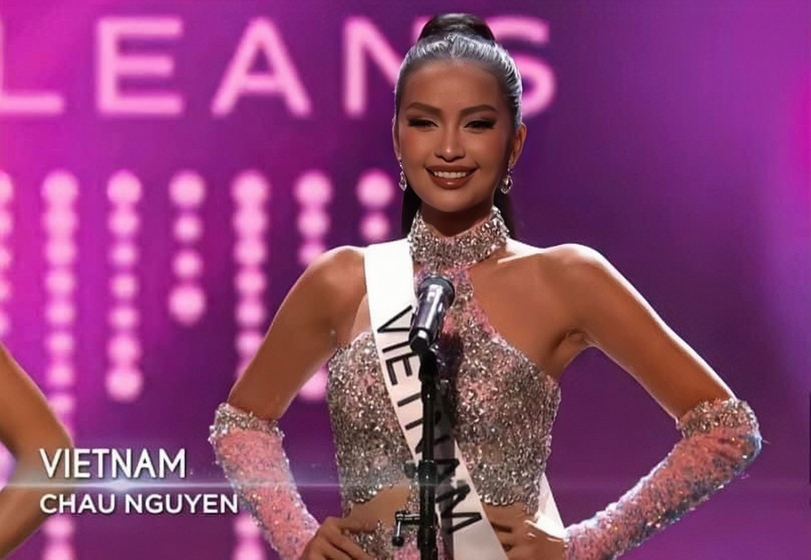 Ngọc Châu đặt mục tiêu vào top 3 Miss Universe 2022 và luôn nỗ lực hết mình để chinh phục điều đó. Ngọc Châu đặt mục tiêu vào top 3 Miss Universe 2022 và luôn nỗ lực hết mình để chinh phục điều đó.