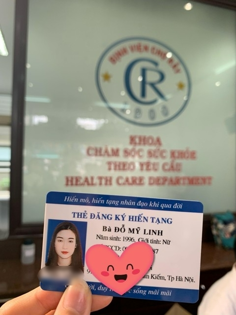 Hoa hậu Đỗ Mỹ Linh đăng ký hiến tạng. Hoa hậu Đỗ Mỹ Linh đăng ký hiến tạng.