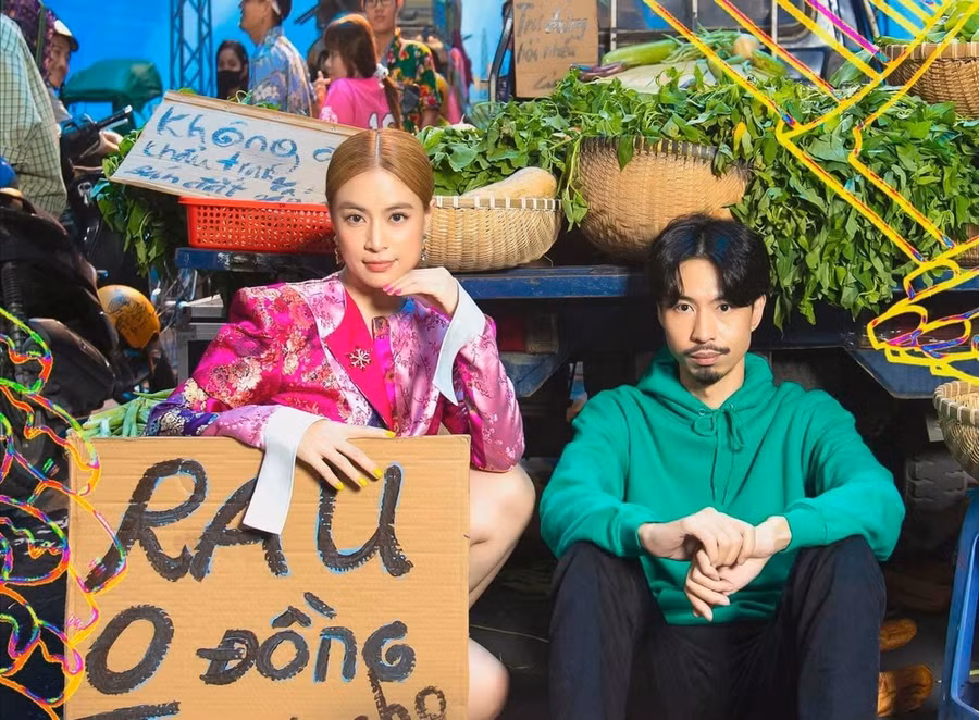 Đen Vâu và Hoàng Thùy Linh.