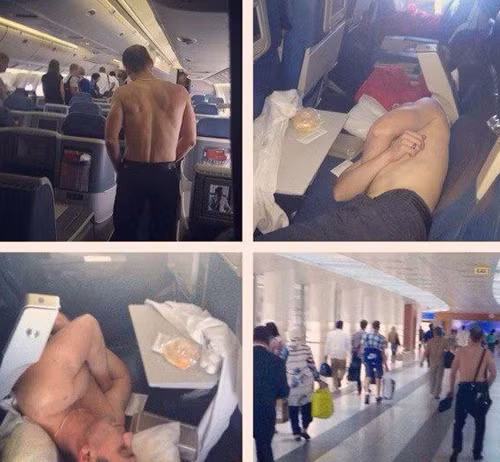 Ngỡ ngàng khách lột đồ trên máy bay của Vietnamairlines