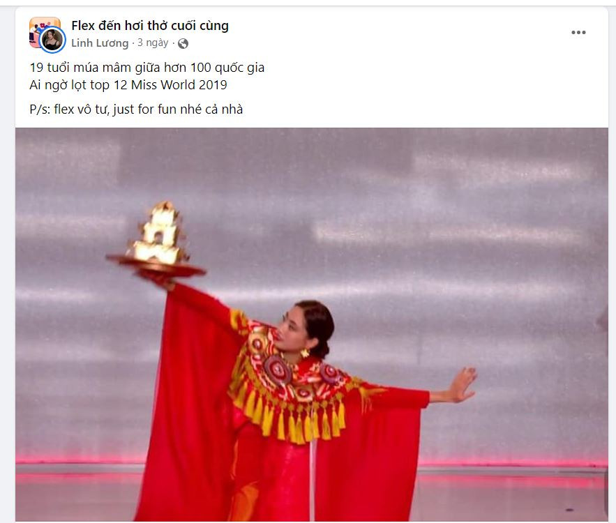 Rất đông người nổi tiếng như hotmom SaLim, MC Khánh Vy, Hoa hậu Lương Thùy Linh... đã hào hứng tham gia vào trào lưu Flex này. Rất đông người nổi tiếng như hotmom SaLim, MC Khánh Vy, Hoa hậu Lương Thùy Linh... đã hào hứng tham gia vào trào lưu Flex này.