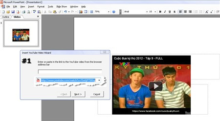 Dễ dàng chèn video YouTube vào slide PowerPoint ảnh 2 Dễ dàng chèn video YouTube vào slide PowerPoint ảnh 2