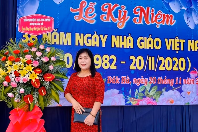 Cô Ngô Thị Hải, giáo viên Lịch sử, Trường PTDTNT Đăk Hà (tỉnh Kon Tum).